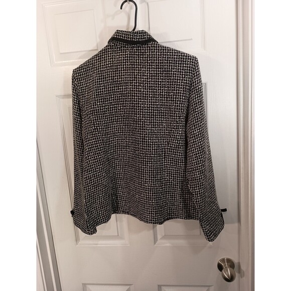 Black and White Houndstooth Women's Jacket - Picture 3 of 8